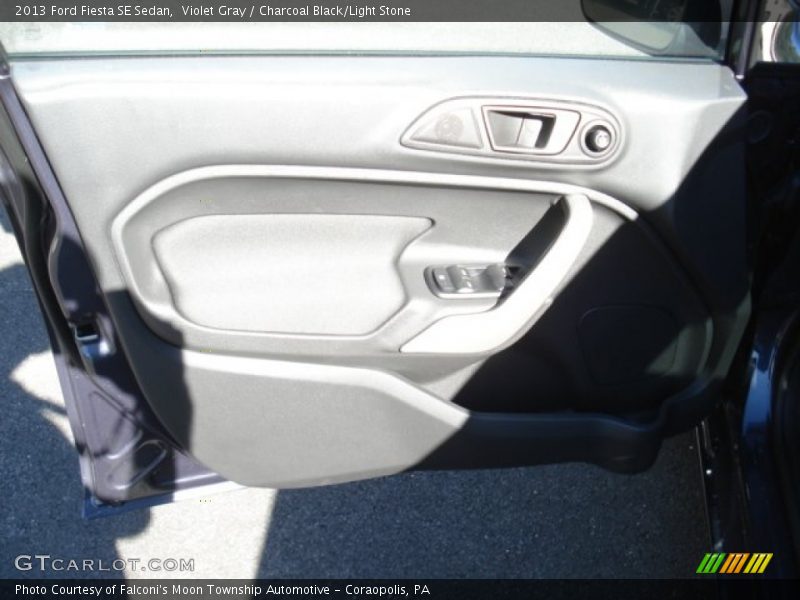 Violet Gray / Charcoal Black/Light Stone 2013 Ford Fiesta SE Sedan