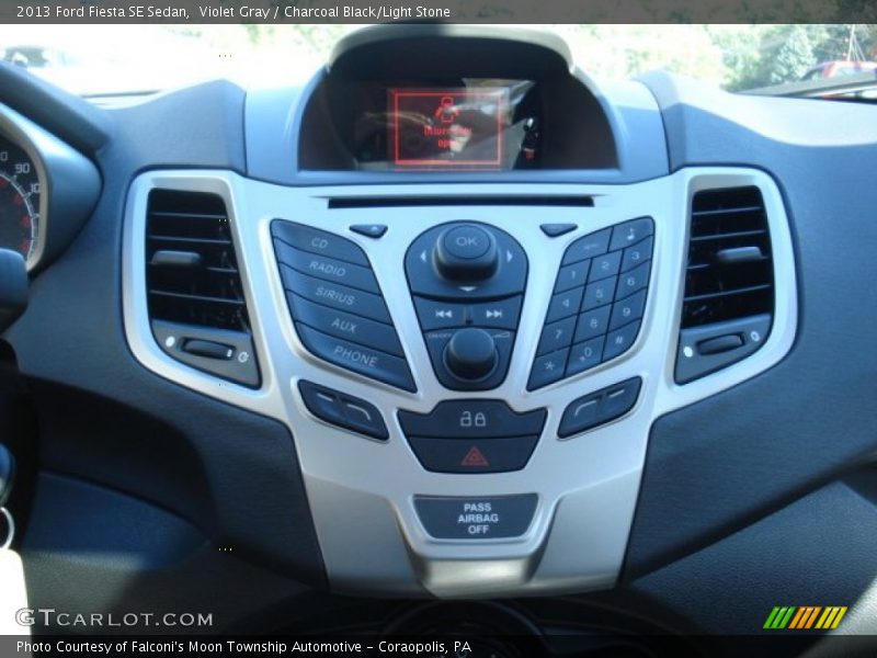 Violet Gray / Charcoal Black/Light Stone 2013 Ford Fiesta SE Sedan