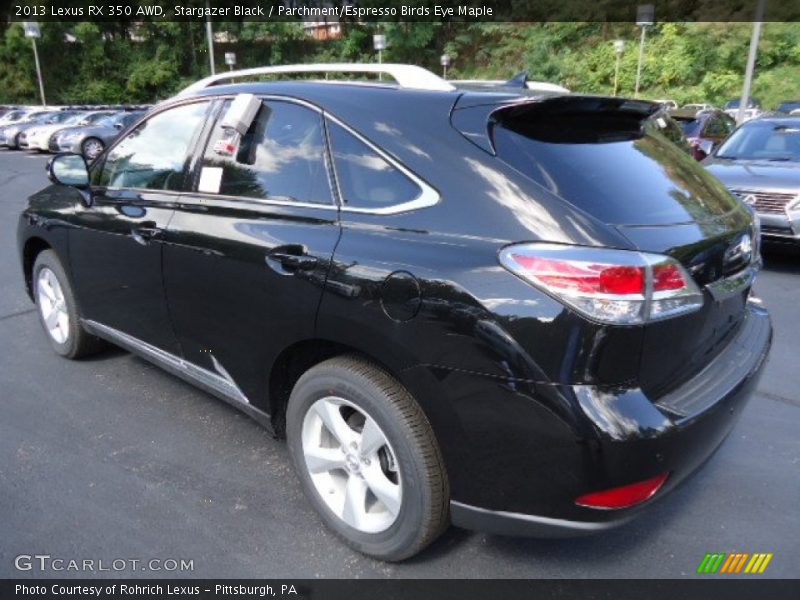 Stargazer Black / Parchment/Espresso Birds Eye Maple 2013 Lexus RX 350 AWD