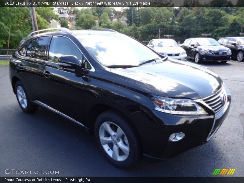 Stargazer Black / Parchment/Espresso Birds Eye Maple 2013 Lexus RX 350 AWD