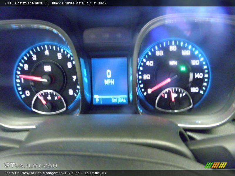 Black Granite Metallic / Jet Black 2013 Chevrolet Malibu LT