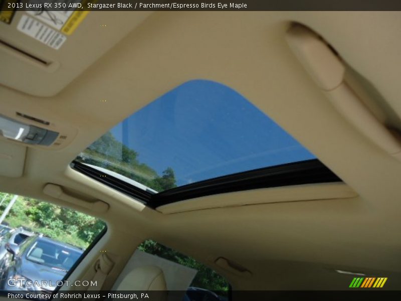 Stargazer Black / Parchment/Espresso Birds Eye Maple 2013 Lexus RX 350 AWD