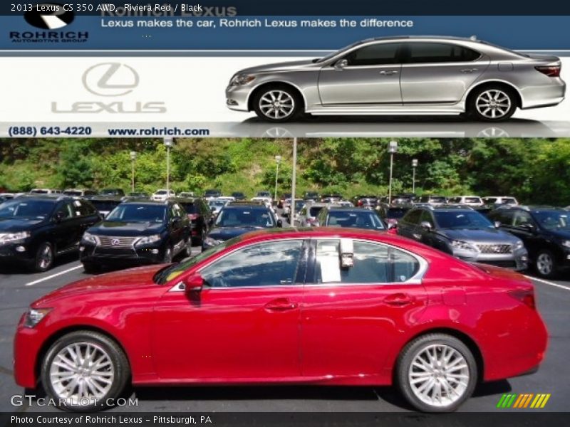 Riviera Red / Black 2013 Lexus GS 350 AWD