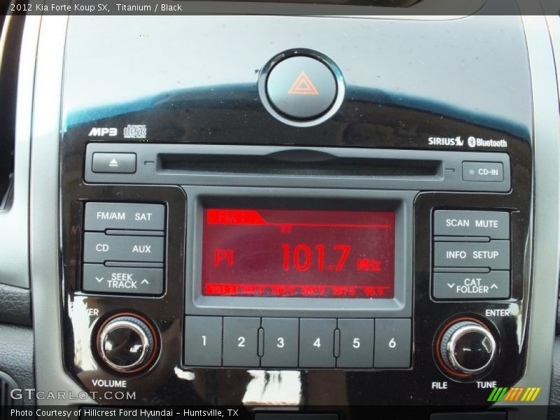 Audio System of 2012 Forte Koup SX