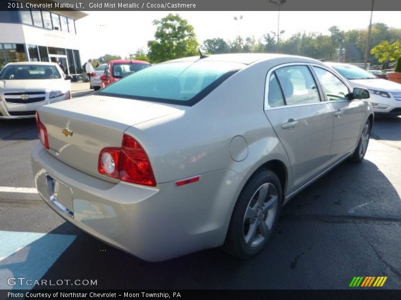 Gold Mist Metallic / Cocoa/Cashmere 2011 Chevrolet Malibu LT