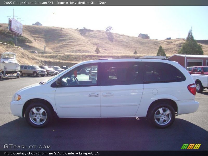 Stone White / Medium Slate Gray 2005 Dodge Grand Caravan SXT