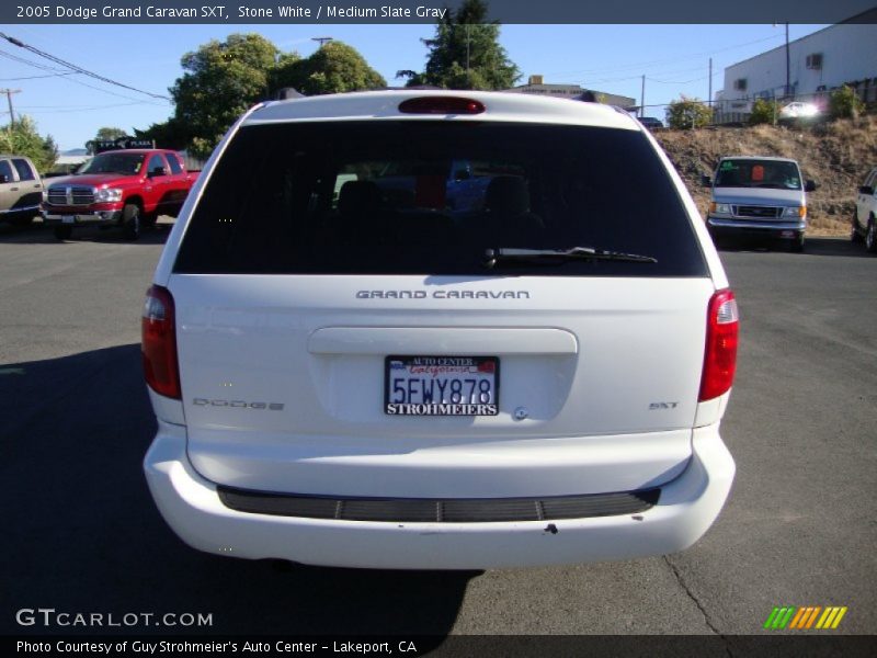 Stone White / Medium Slate Gray 2005 Dodge Grand Caravan SXT