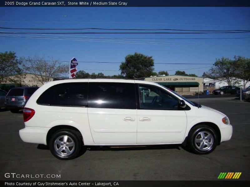 Stone White / Medium Slate Gray 2005 Dodge Grand Caravan SXT