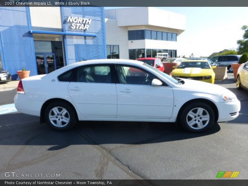 White / Ebony Black 2007 Chevrolet Impala LS