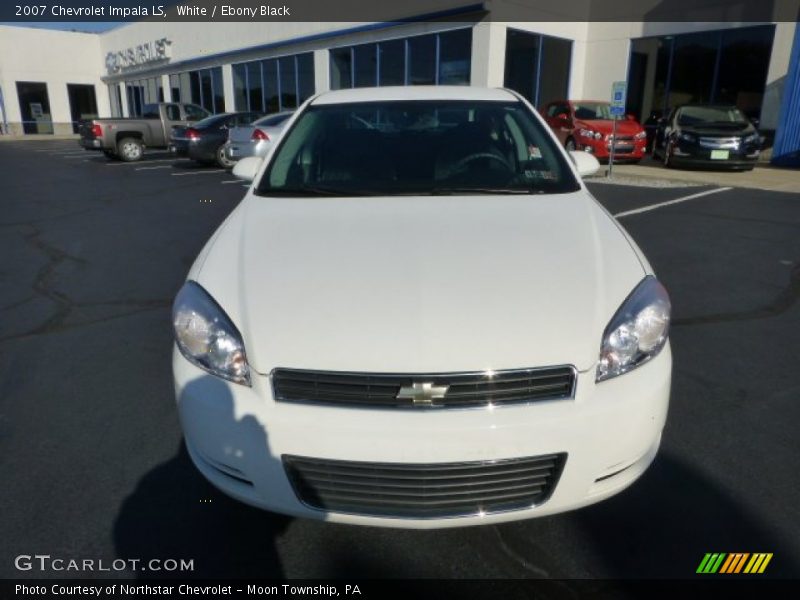 White / Ebony Black 2007 Chevrolet Impala LS