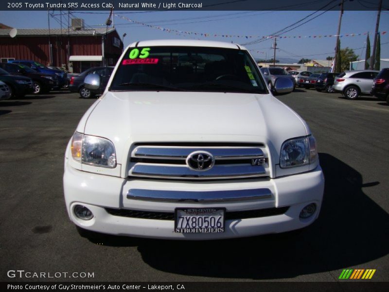 Natural White / Light Charcoal 2005 Toyota Tundra SR5 Access Cab
