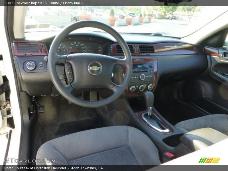 White / Ebony Black 2007 Chevrolet Impala LS