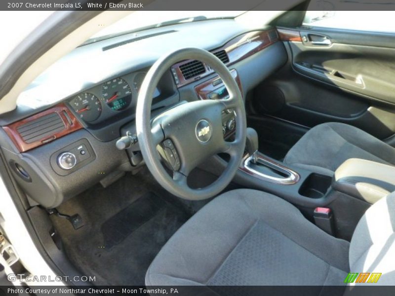 White / Ebony Black 2007 Chevrolet Impala LS