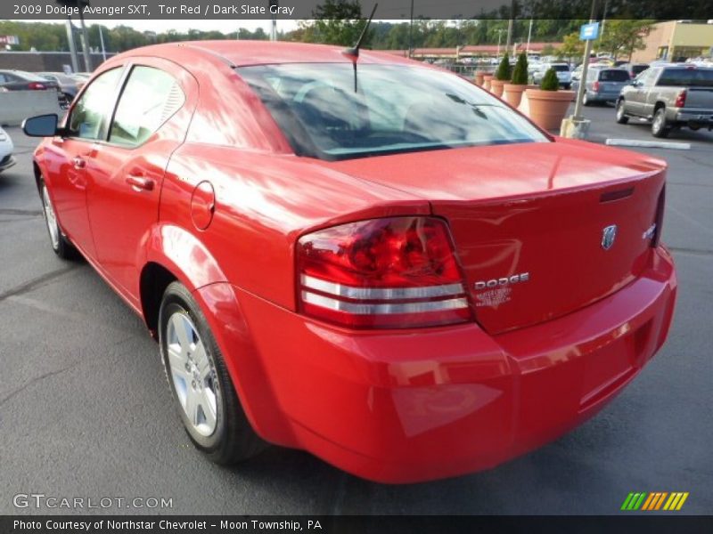 Tor Red / Dark Slate Gray 2009 Dodge Avenger SXT