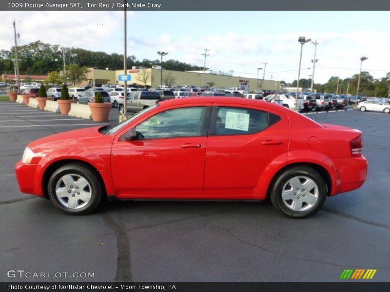 Tor Red / Dark Slate Gray 2009 Dodge Avenger SXT