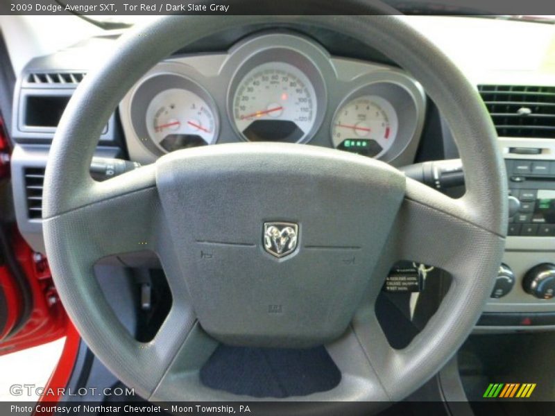 Tor Red / Dark Slate Gray 2009 Dodge Avenger SXT
