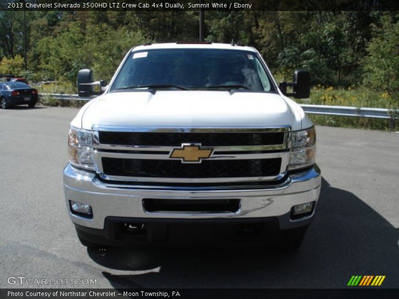 Summit White / Ebony 2013 Chevrolet Silverado 3500HD LTZ Crew Cab 4x4 Dually