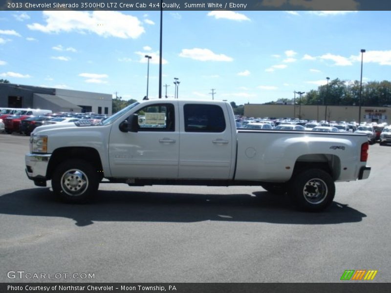 Summit White / Ebony 2013 Chevrolet Silverado 3500HD LTZ Crew Cab 4x4 Dually