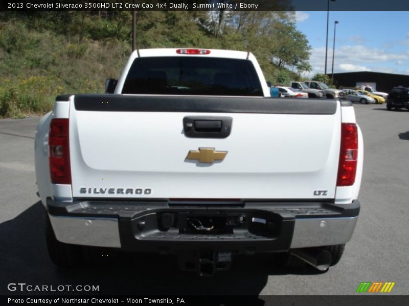 Summit White / Ebony 2013 Chevrolet Silverado 3500HD LTZ Crew Cab 4x4 Dually