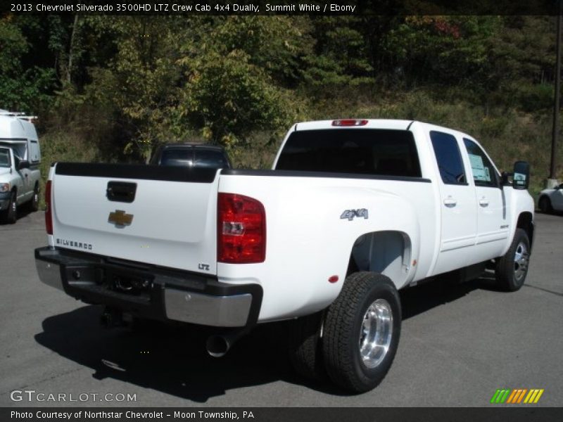 Summit White / Ebony 2013 Chevrolet Silverado 3500HD LTZ Crew Cab 4x4 Dually
