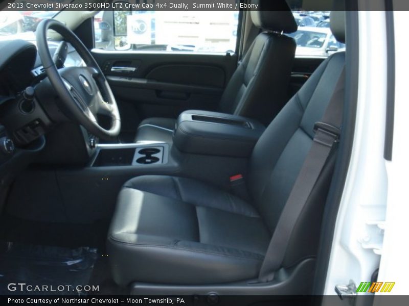 Summit White / Ebony 2013 Chevrolet Silverado 3500HD LTZ Crew Cab 4x4 Dually