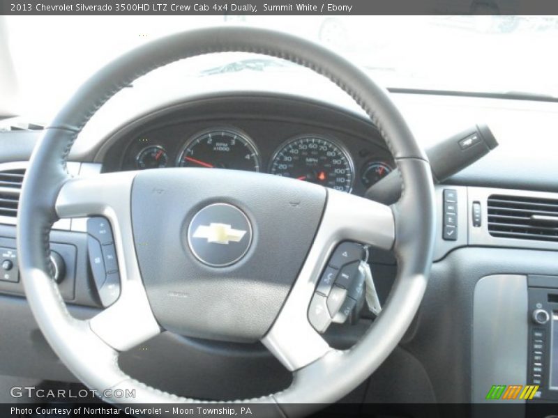 Summit White / Ebony 2013 Chevrolet Silverado 3500HD LTZ Crew Cab 4x4 Dually