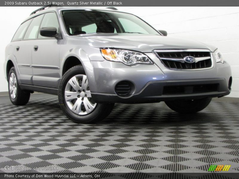 Quartz Silver Metallic / Off Black 2009 Subaru Outback 2.5i Wagon