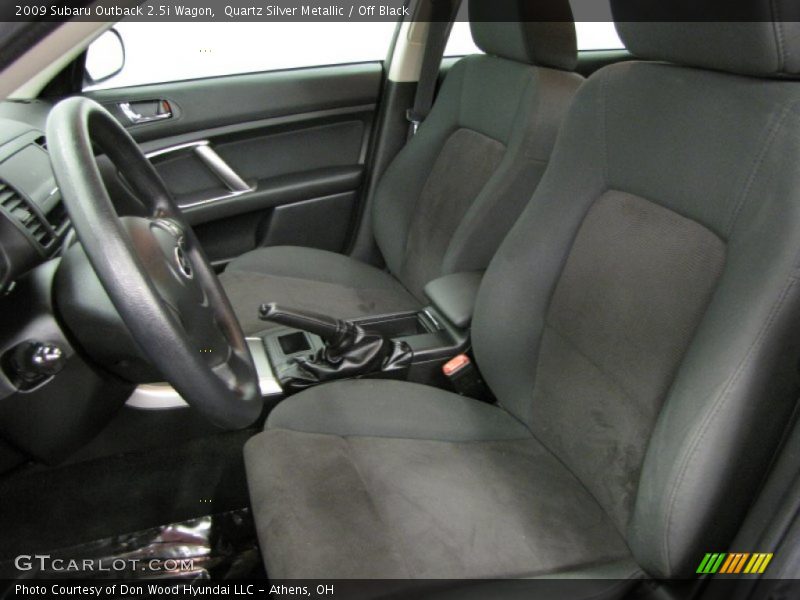Quartz Silver Metallic / Off Black 2009 Subaru Outback 2.5i Wagon