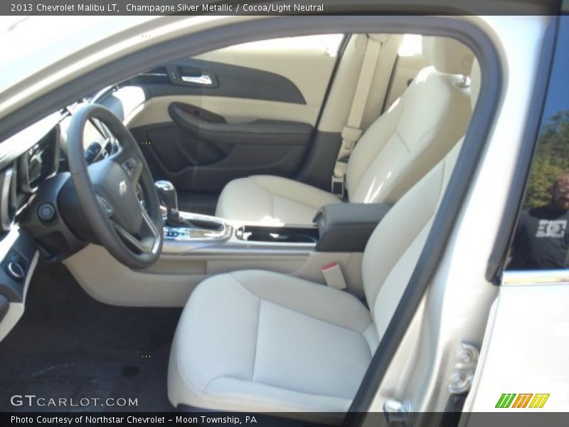 Champagne Silver Metallic / Cocoa/Light Neutral 2013 Chevrolet Malibu LT