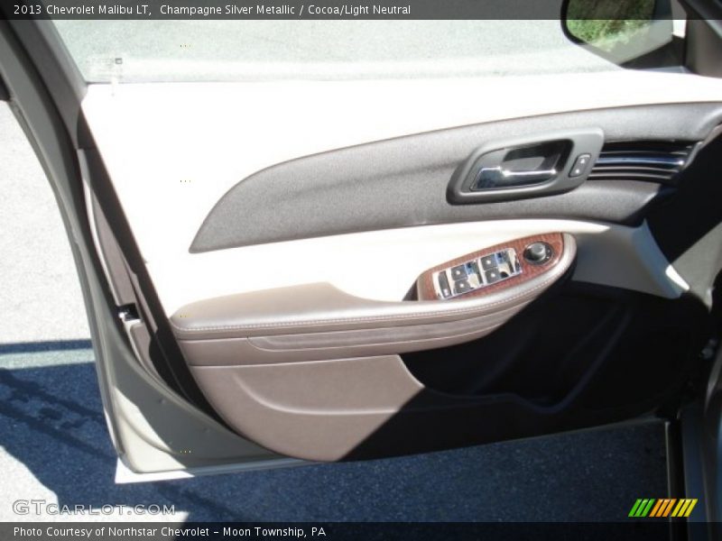 Champagne Silver Metallic / Cocoa/Light Neutral 2013 Chevrolet Malibu LT