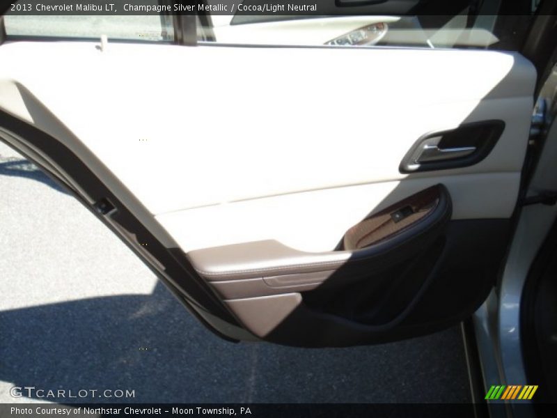 Champagne Silver Metallic / Cocoa/Light Neutral 2013 Chevrolet Malibu LT