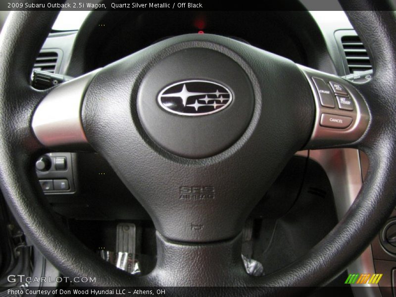 Quartz Silver Metallic / Off Black 2009 Subaru Outback 2.5i Wagon
