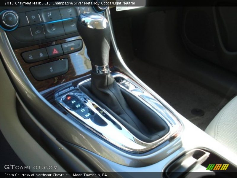 Champagne Silver Metallic / Cocoa/Light Neutral 2013 Chevrolet Malibu LT