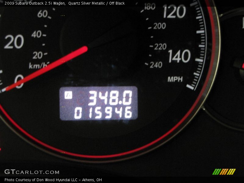 Quartz Silver Metallic / Off Black 2009 Subaru Outback 2.5i Wagon