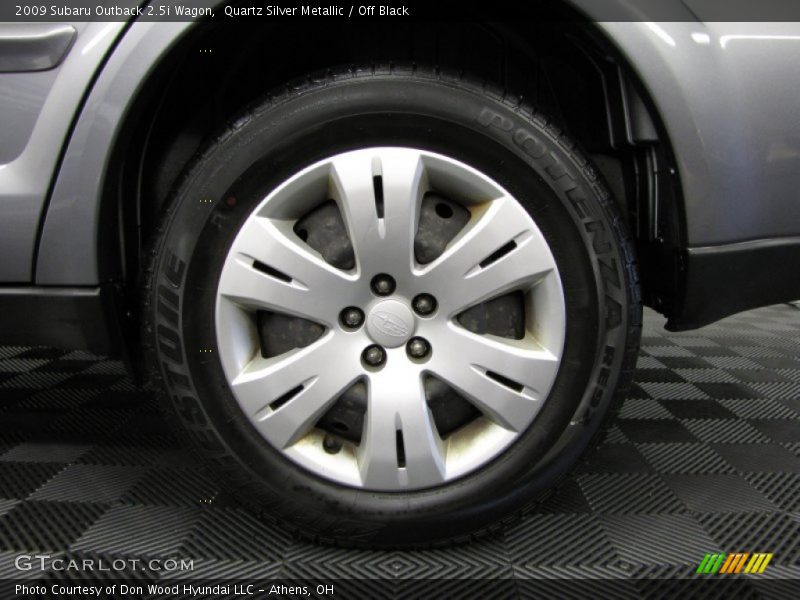 Quartz Silver Metallic / Off Black 2009 Subaru Outback 2.5i Wagon
