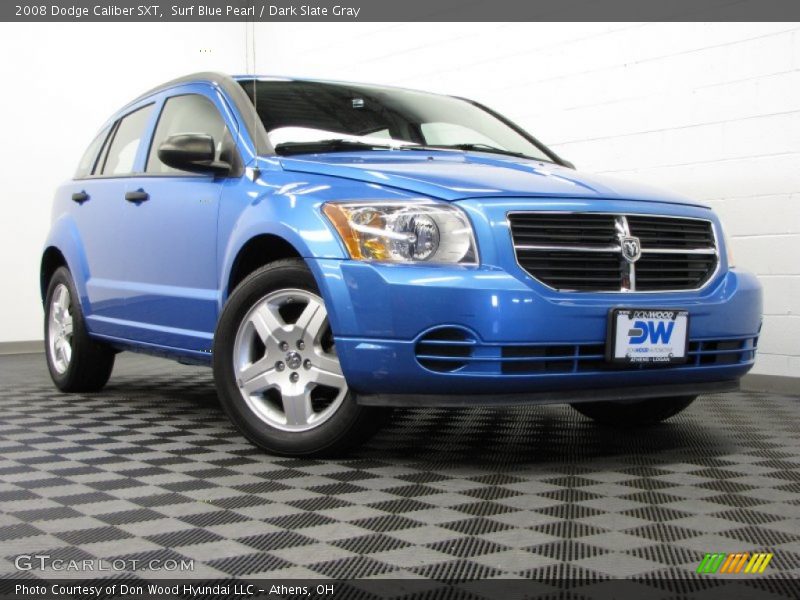 Surf Blue Pearl / Dark Slate Gray 2008 Dodge Caliber SXT