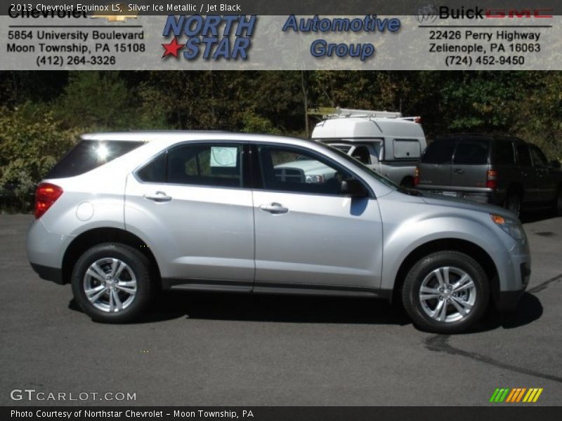 Silver Ice Metallic / Jet Black 2013 Chevrolet Equinox LS
