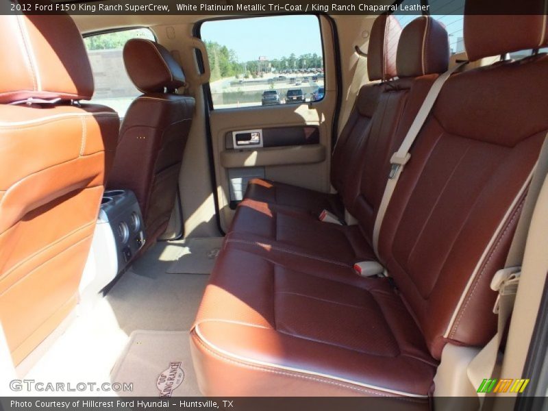 White Platinum Metallic Tri-Coat / King Ranch Chaparral Leather 2012 Ford F150 King Ranch SuperCrew