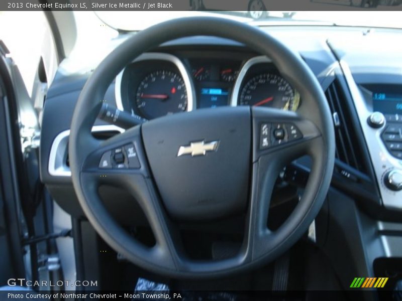 Silver Ice Metallic / Jet Black 2013 Chevrolet Equinox LS