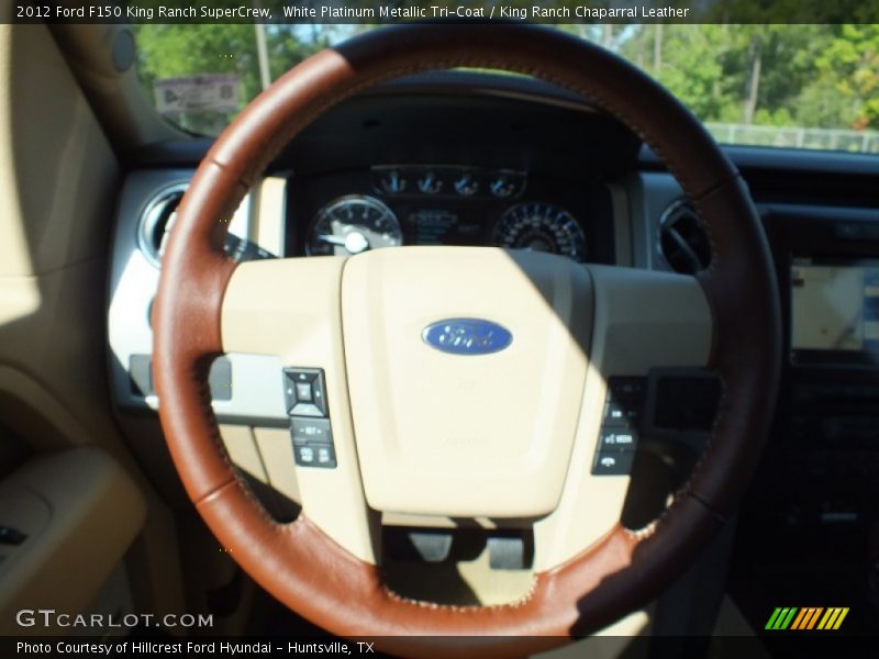 White Platinum Metallic Tri-Coat / King Ranch Chaparral Leather 2012 Ford F150 King Ranch SuperCrew
