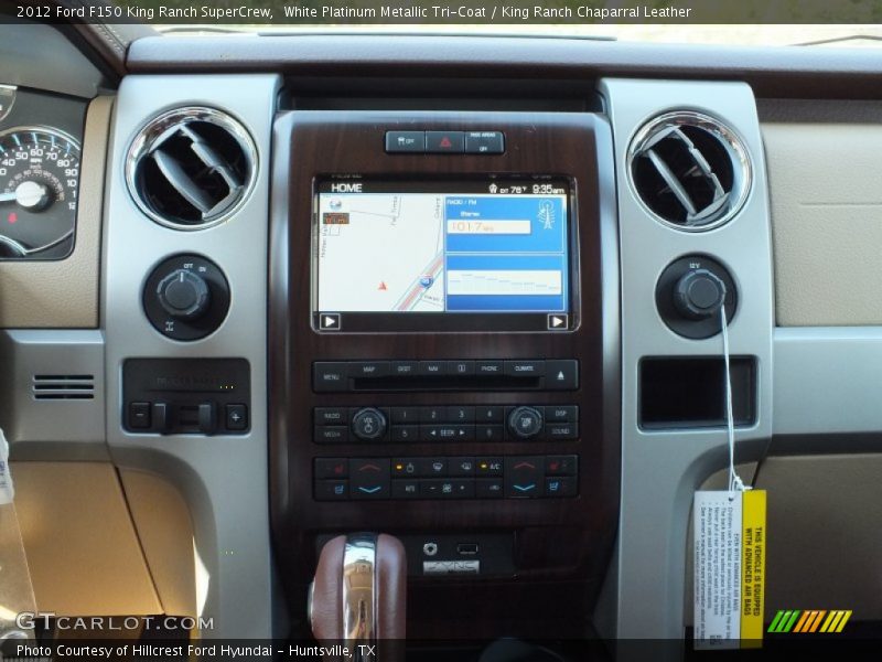 White Platinum Metallic Tri-Coat / King Ranch Chaparral Leather 2012 Ford F150 King Ranch SuperCrew
