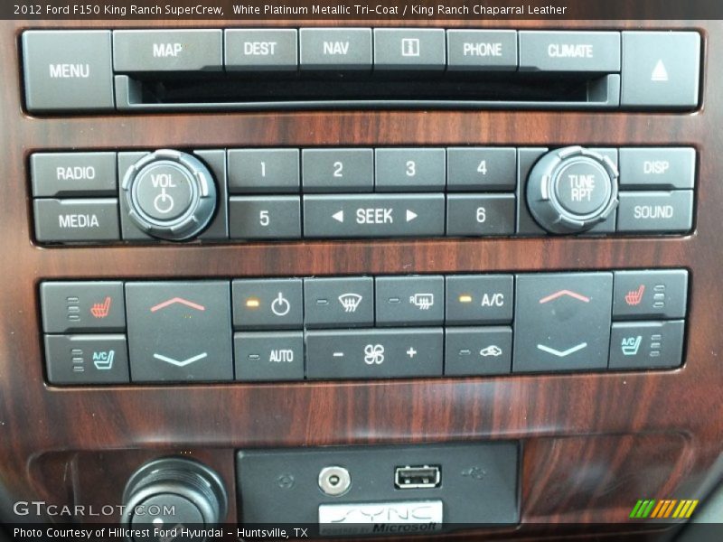White Platinum Metallic Tri-Coat / King Ranch Chaparral Leather 2012 Ford F150 King Ranch SuperCrew