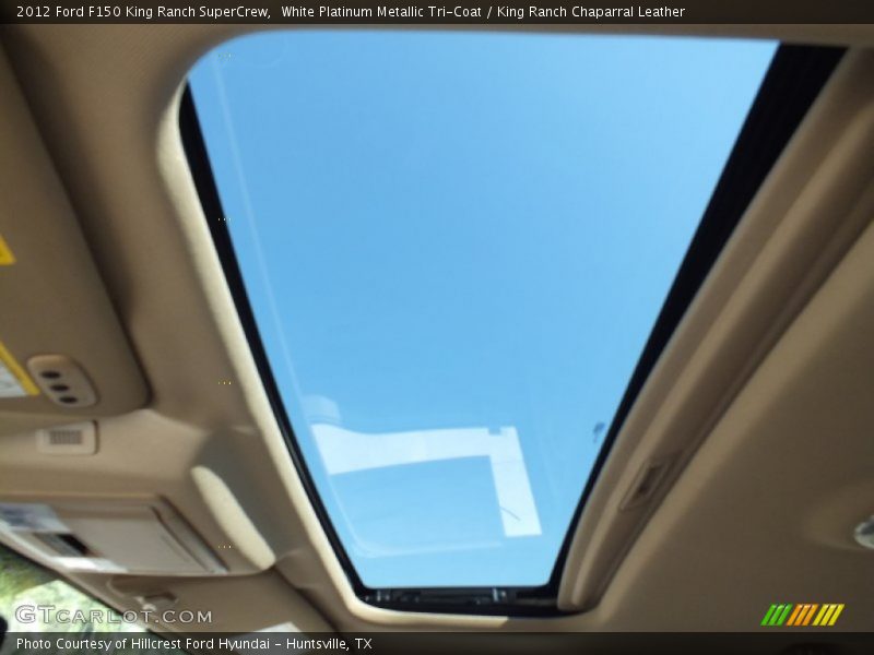 White Platinum Metallic Tri-Coat / King Ranch Chaparral Leather 2012 Ford F150 King Ranch SuperCrew