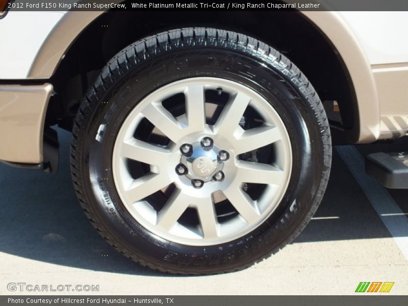 White Platinum Metallic Tri-Coat / King Ranch Chaparral Leather 2012 Ford F150 King Ranch SuperCrew