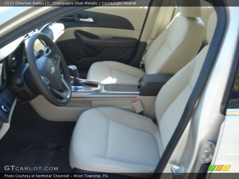 Champagne Silver Metallic / Cocoa/Light Neutral 2013 Chevrolet Malibu LT