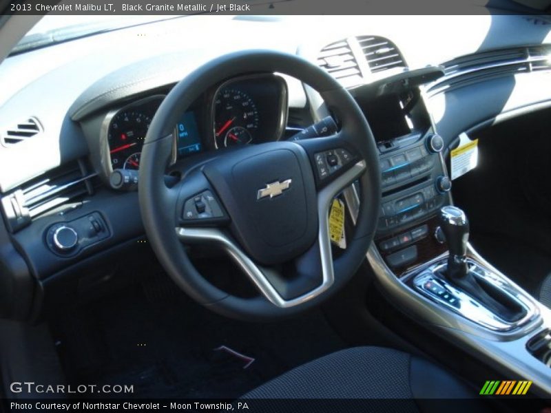 Black Granite Metallic / Jet Black 2013 Chevrolet Malibu LT