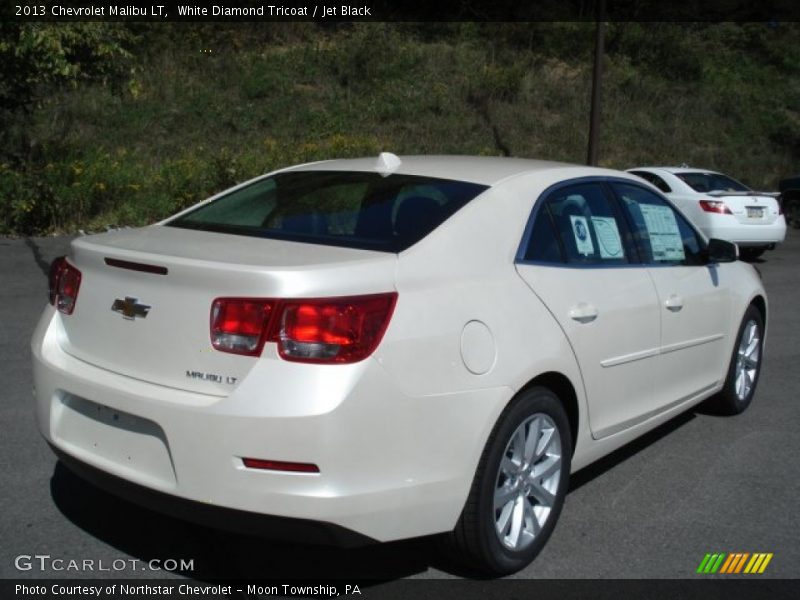 White Diamond Tricoat / Jet Black 2013 Chevrolet Malibu LT