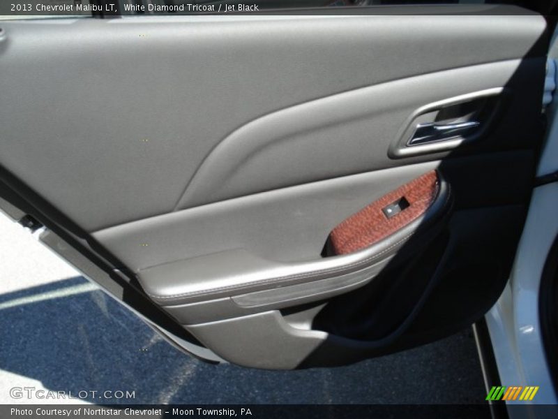 White Diamond Tricoat / Jet Black 2013 Chevrolet Malibu LT