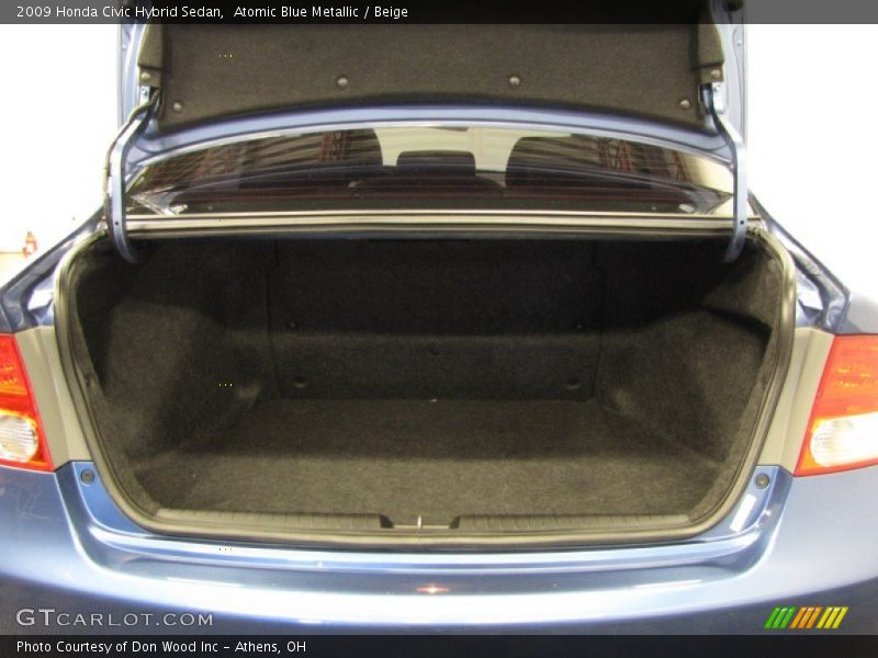 Atomic Blue Metallic / Beige 2009 Honda Civic Hybrid Sedan