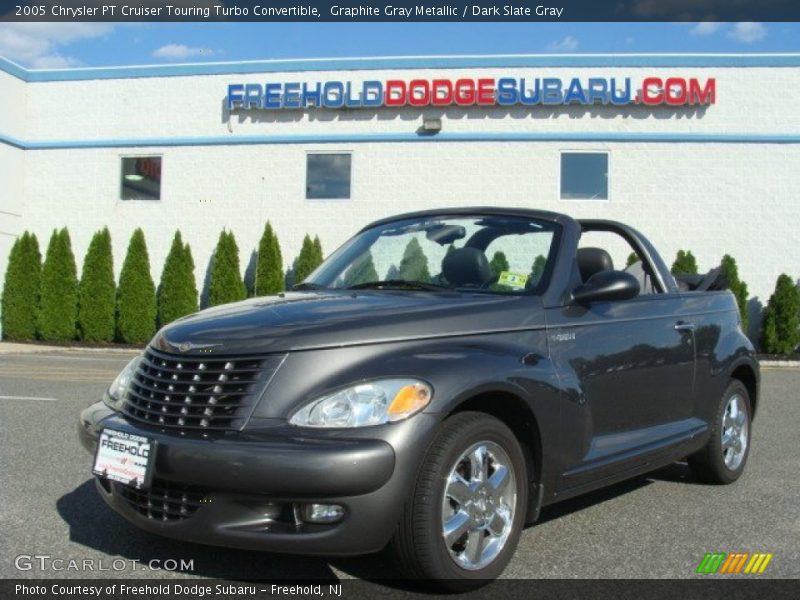 Graphite Gray Metallic / Dark Slate Gray 2005 Chrysler PT Cruiser Touring Turbo Convertible